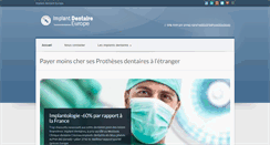 Desktop Screenshot of implant-dentaire-europe.com