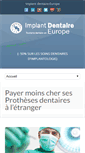 Mobile Screenshot of implant-dentaire-europe.com