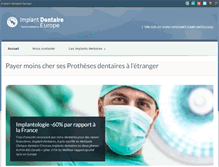 Tablet Screenshot of implant-dentaire-europe.com